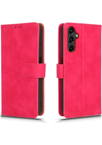 Kart Tutucu Kickstand Deri Folio ile Samsung Galaxy A14 5g Için Kılıf (Yurt Dışından)