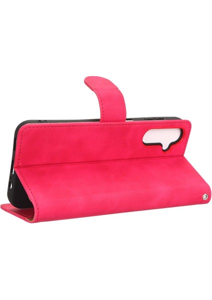 Kart Tutucu Kickstand Deri Folio ile Samsung Galaxy A14 5g Için Kılıf (Yurt Dışından)
