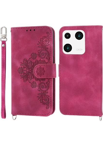 Xiaomi 13 Pro Kabartmalı Darbeye Çoklu Kredi Kartı Yuvaları Için Flip Case (Yurt Dışından)
