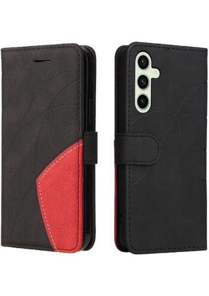 Samsung Galaxy S24 Fe Flip Için Flip Case Folio Kitap Dikiş Renk ile (Yurt Dışından)