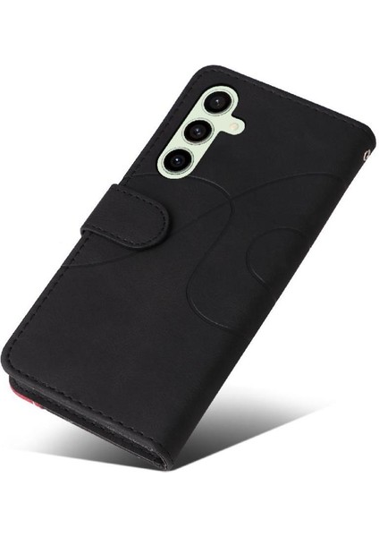 Samsung Galaxy S24 Fe Flip Için Flip Case Folio Kitap Dikiş Renk ile (Yurt Dışından) modelleri