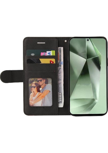 Samsung Galaxy S24 Fe Flip Için Flip Case Folio Kitap Dikiş Renk ile (Yurt Dışından) indirimleri