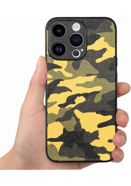 IPhone 15 Için Kılıf Pro Anti Damla Camo Tasarım Hafif Kablosuz (Yurt Dışından)