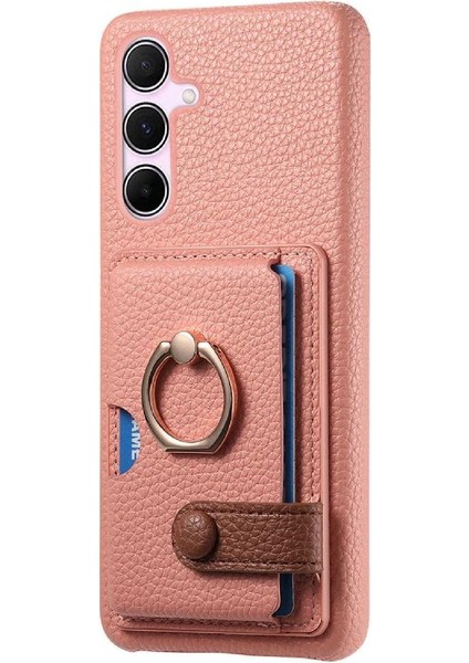 Samsung Galaxy Case 5g Halka Standı Premium Dokulu Deri Kart (Yurt Dışından) modelleri