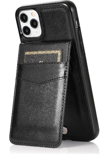 IPhone 11 Pro Max Kart Tutucu Kılıf Cüzdan Manyetik Toka ile Uyumlu (Yurt Dışından) fiyatları