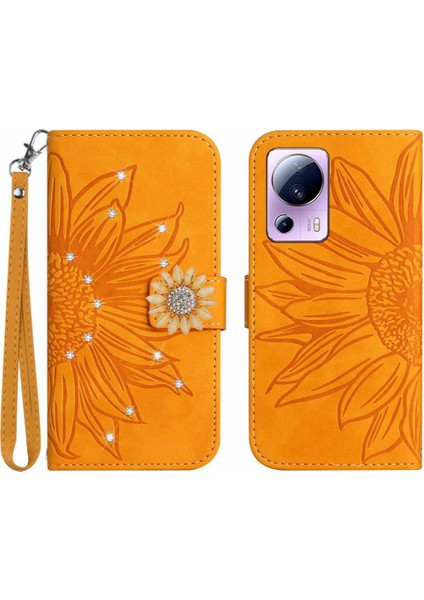Xiaomi 13 Lite Için Kılıf Telefon Kapak Kart Tutucu Pu Deri Flip Kapak Tpu (Yurt Dışından)