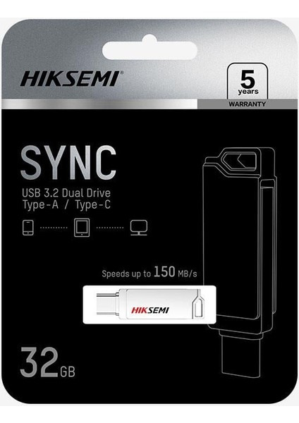 E327C USB 3.2 Dual 256GB Bellek (Typc + USB A) HS-USB-E327C-256G USB Bellek
