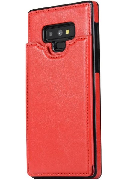 Kart Tutucu Kickstand ile Samsung Galaxy Note9 Pu Deri Için Cüzdan Kılıf (Yurt Dışından)