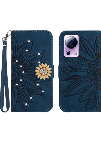 Xiaomi 13 Lite Için Kılıf Telefon Kapak Kart Tutucu Pu Deri Flip Kapak Tpu (Yurt Dışından)