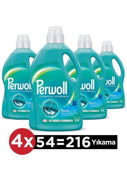 Spor Giysiler Için Sıvı Bakım Deterjanı 2970 ml x 4 Adet
