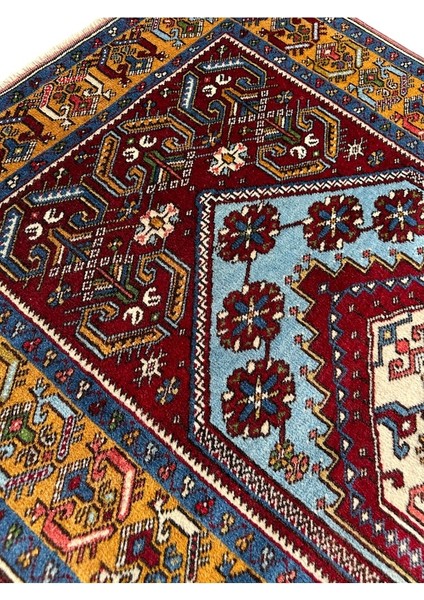 El Dokuma Sıfır Yahyalı Halısı 97X165 Kök Boya Yün Özel Dokuma fiyatları