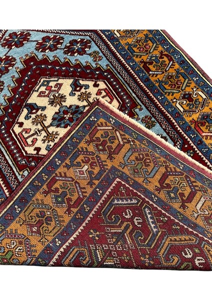 El Dokuma Sıfır Yahyalı Halısı 97X165 Kök Boya Yün Özel Dokuma modelleri