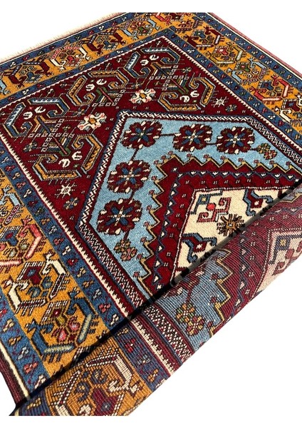 El Dokuma Sıfır Yahyalı Halısı 97X165 Kök Boya Yün Özel Dokuma fırsatları