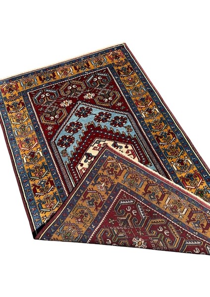 El Dokuma Sıfır Yahyalı Halısı 97X165 Kök Boya Yün Özel Dokuma indirimleri