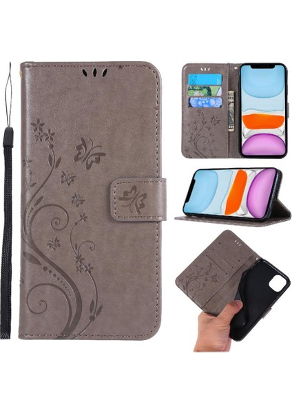 IPhone 12 Mini Pu Deri Kart Tutucu Kickstand Manyetik Için Filp Durumda (Yurt Dışından)