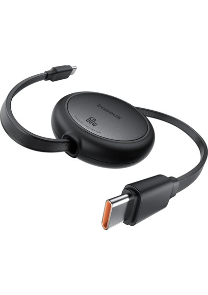 FREE2PULL Mini Şarj Kablosu Usb-C To Usb-C 60W 1m Küme Siyah