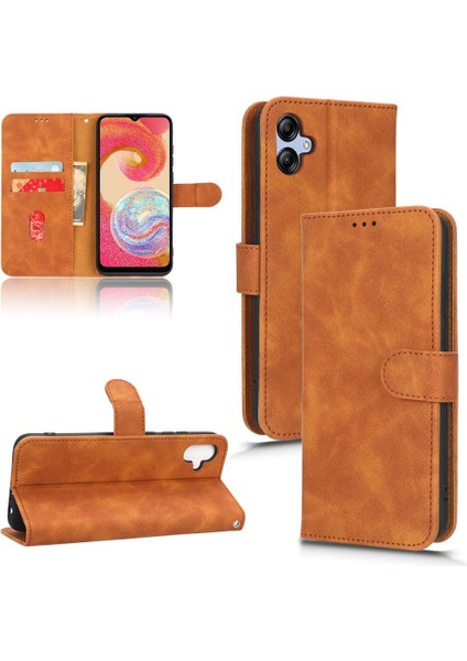 Samsung Galaxy A04E Kart Ekleme Deri Folio Flip Case ile (Yurt Dışından) fiyatları