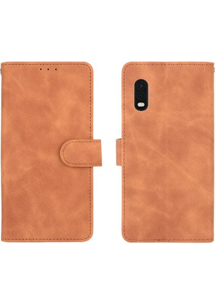 Samsung Galaxy Xcover Pro Için Kılıf Tam Koruma Deri Folio Kapak (Yurt Dışından)