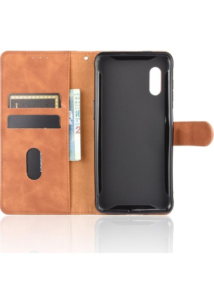Samsung Galaxy Xcover Pro Için Kılıf Tam Koruma Deri Folio Kapak (Yurt Dışından)