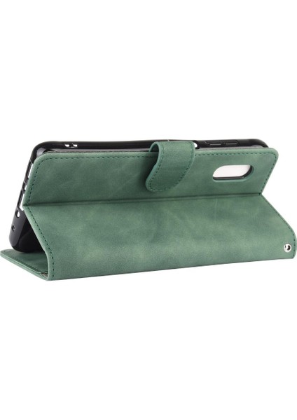 Samsung Galaxy Xcover Pro Için Kılıf Tam Koruma Deri Folio Kapak (Yurt Dışından)