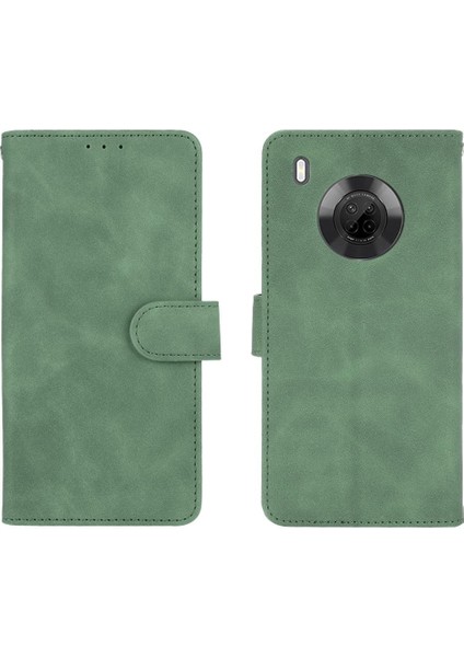 Kart ile Huawei Y9A Tam Koruma Deri Folio Flip Case Için Kılıf (Yurt Dışından)