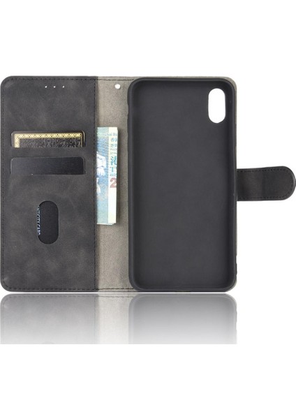 Iphone Xr Kart Ekleme Deri Folio Flip Case Tam Kapak (Yurt Dışından)