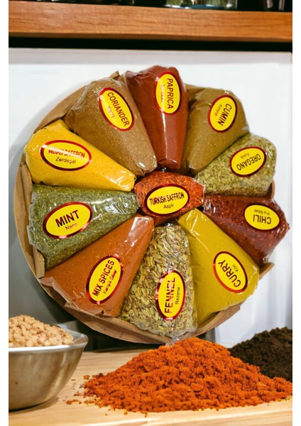 11 Çeşit Sepetli Baharat Seti
