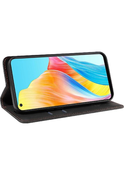 Oppo A78 4g Için Kılıf Folio Cüzdan Manyetik Koruyucu Pu Deri (Yurt Dışından) fırsatları