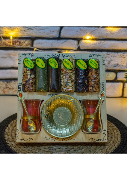 6 Çeşit Bardaklı Bitkisel Çay Seti