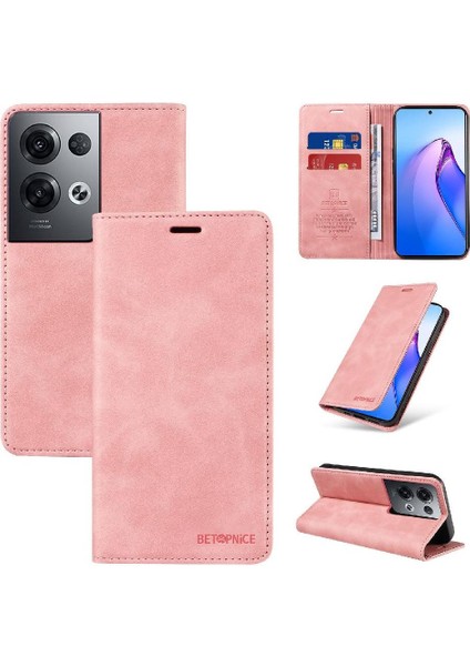 Oppo 8 Pro 5g Için Kılıf Folio Cüzdan Pu Deri Manyetik Koruyucu (Yurt Dışından)