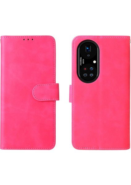 Huawei P50 Pro Deri Kart Tutucu Kapak ile Folio Flip Case (Yurt Dışından)