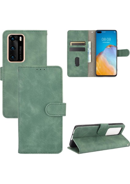 Kart Tutucu Kickstand Koruyucu Kapak ile Huawei P40 Için Kılıf Tam (Yurt Dışından)