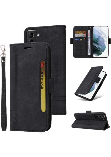 Samsung Galaxy S21 5g Kart Yuvaları Için Kılıf Tpu Deri Manyetik Cüzdan Flip (Yurt Dışından)