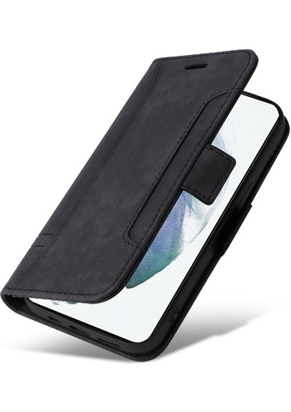 Samsung Galaxy S21 5g Kart Yuvaları Için Kılıf Tpu Deri Manyetik Cüzdan Flip (Yurt Dışından)