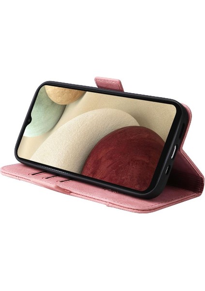 Samsung Galaxy A12 5g Tpu Deri Manyetik Kart Yuvaları Cüzdan Flip Case (Yurt Dışından)