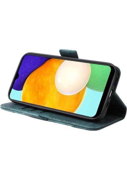 Samsung Galaxy A03S Için Kılıf Cüzdan Kapak Çevirin Kart Yuvaları Tpu Deri (Yurt Dışından)