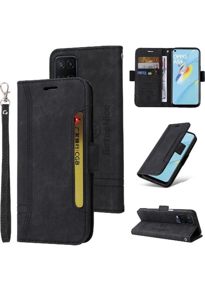 Oppo Için Kılıf A16/A16S/A54S Kart Yuvaları Tpu Deri Manyetik Cüzdan Flip (Yurt Dışından)