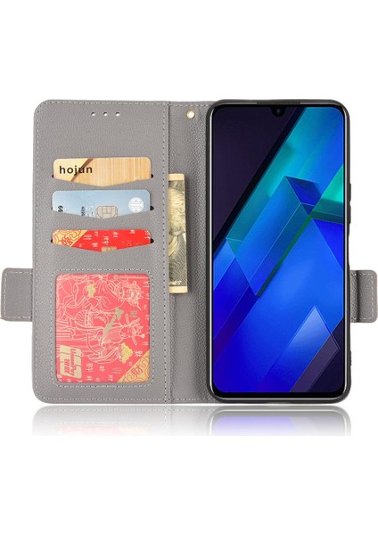 Infinix Not 12 Için Kılıf Cüzdan Pu Deri Manyetik Kart Yuvaları Tutucu Yan (Yurt Dışından) fiyatları
