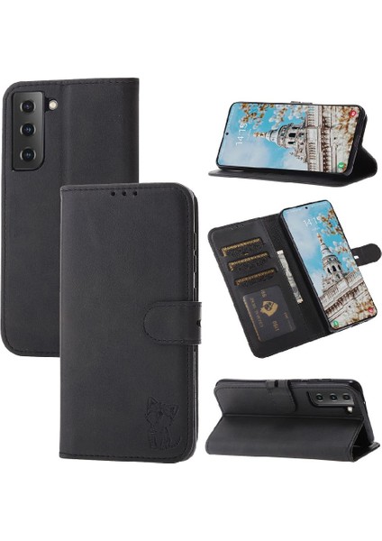 Samsung Galaxy S23 Manyetik Kapatma Için Cüzdan Durumda Tüm Yuvarlak Koruma (Yurt Dışından)