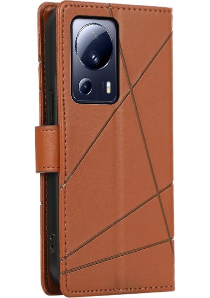 Xiaomi 13 Lite Için Flip Case Kickstand Şok Emici Üç Kart Yuvaları (Yurt Dışından) indirimleri