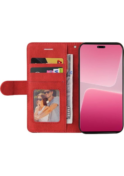Kart Yuvası Standı ile Xiaomi 13 Lite Için Kılıf Pu Deri Flip Folio Kılıf (Yurt Dışından) fırsatları
