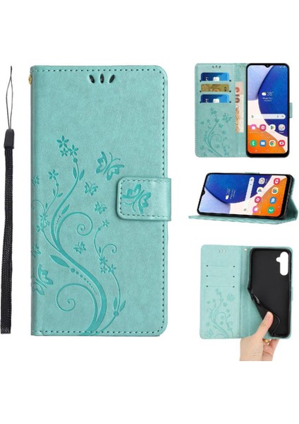 Samsung Galaxy M54 5g Için Filp Durumda Kart Tutucu Manyetik Kapatma Bilek Pu (Yurt Dışından)
