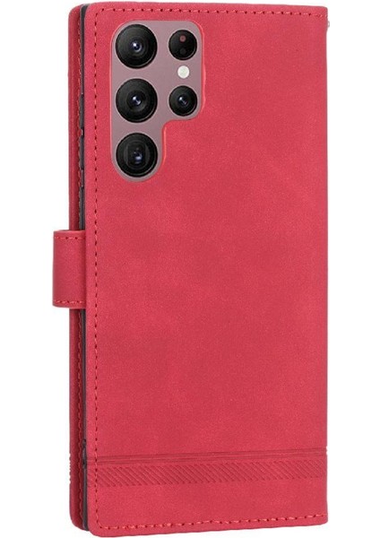 Samsung Galaxy S22 Ultra Nakit Cep Premium Bileklik Kartı Için Flip Case (Yurt Dışından)