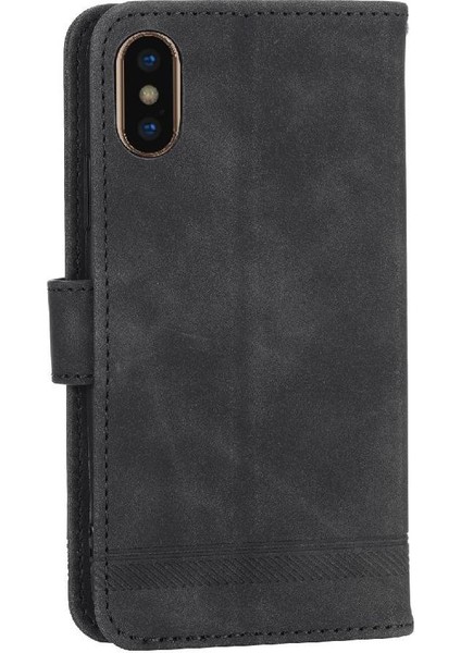 IPhone x Için Flip Case/xs Premium Kart Yuvaları Manyetik Kapatma Nakit Cep (Yurt Dışından)