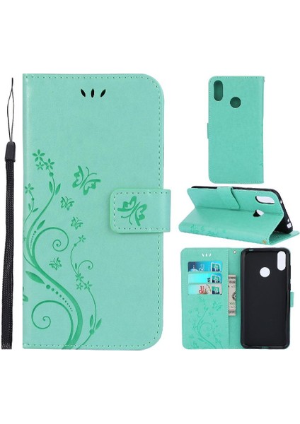 Huawei Filp Başbakan 2019 Bilek Kayışı Için Kickstand Durumda Kart Tutucu Pu (Yurt Dışından)