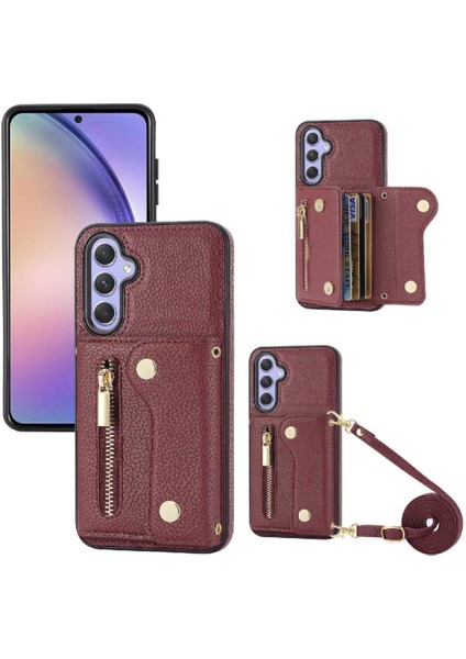 Samsung Galaxy Case Mini Sırt Çantası Uzun Kayış Kart Yuvaları Büyük (Yurt Dışından)