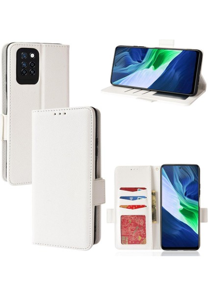 Infinix Not 10 Pro Cüzdan Kart Yuvaları Için Kılıf Tutucu Pu Deri Manyetik (Yurt Dışından)