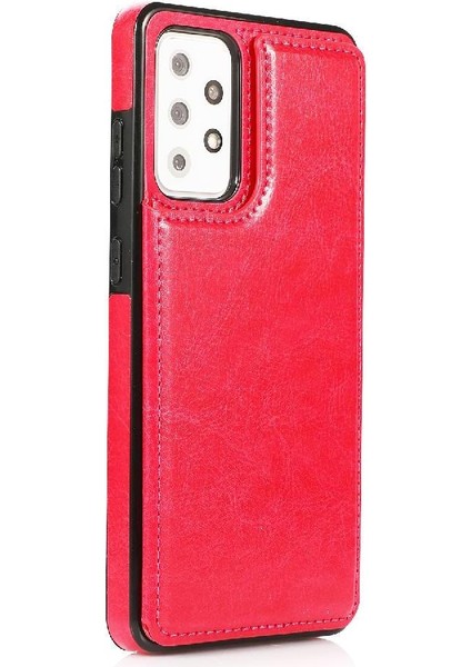 Kart Sahibinin Pu Deri Kart Yuvaları ile Samsung Galaxy A72 Için Cüzdan Kılıf (Yurt Dışından)