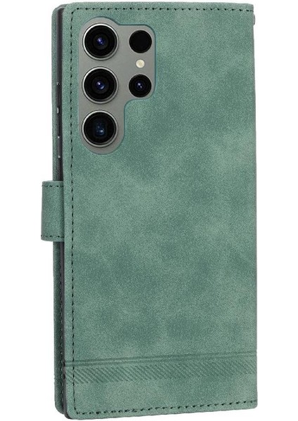 Samsung Galaxy S23 Ultra Bileklik Manyetik Kapatma Nakit Için Flip Case (Yurt Dışından)