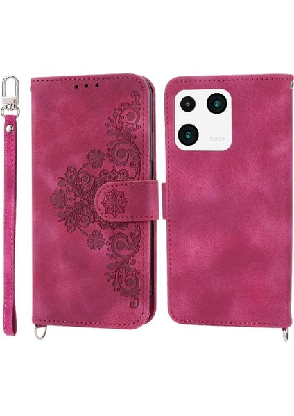 Xiaomi 13 Bileklik Kabartmalı Çoklu Kredi Kartı Yuvaları Için Flip Case (Yurt Dışından) fırsatları